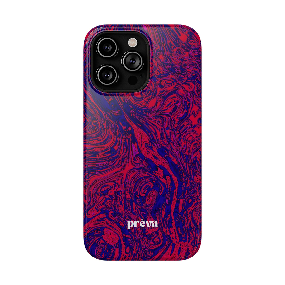 Marbled Red & Purple Impact Phone Case