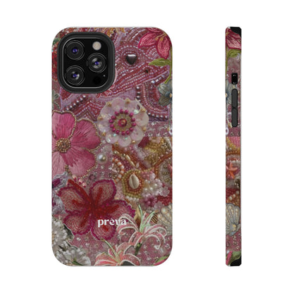 Floral Embroidery Phone Case