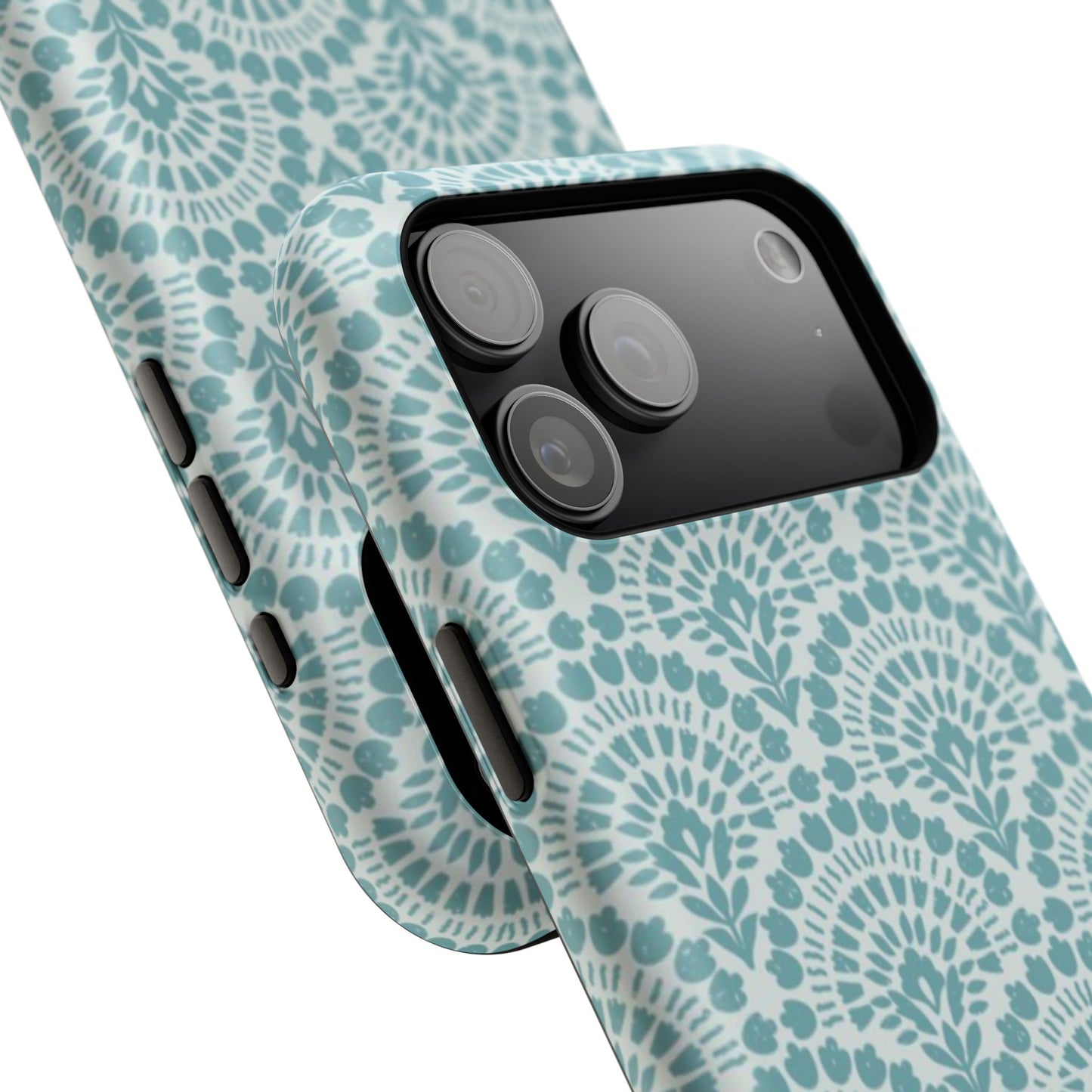 Aqua Lace Pattern Phone Case