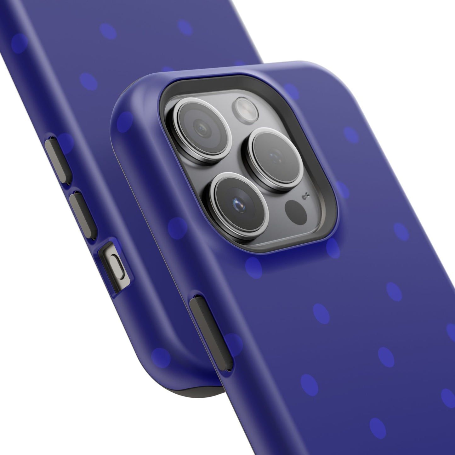 Dark Blue Polka Dots Phone Case