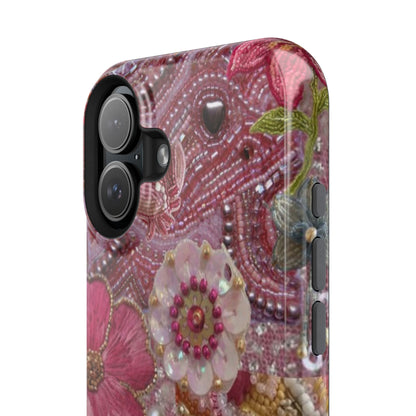 Floral Embroidery Phone Case