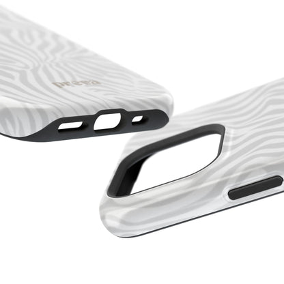 Zebra White Wave Phone Case