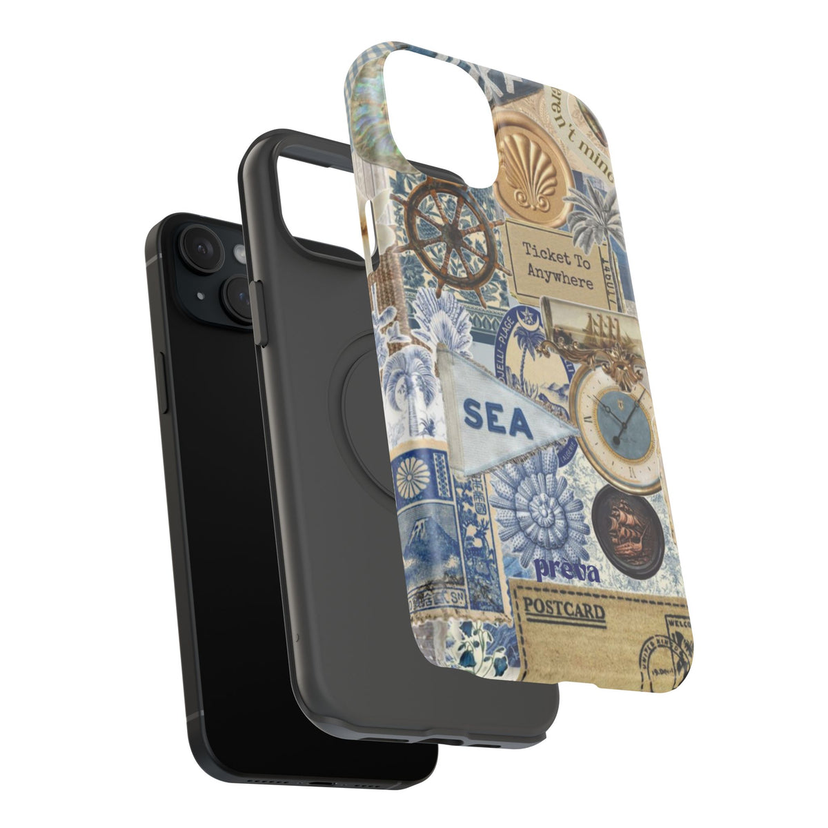 Neutral Travel Collage Phone Case
