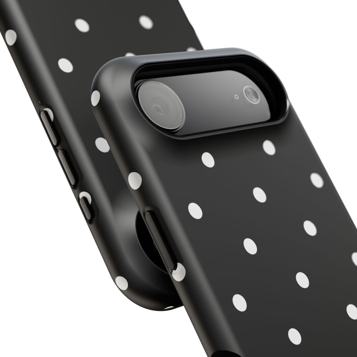 Black with White Polka Dots Phone Case