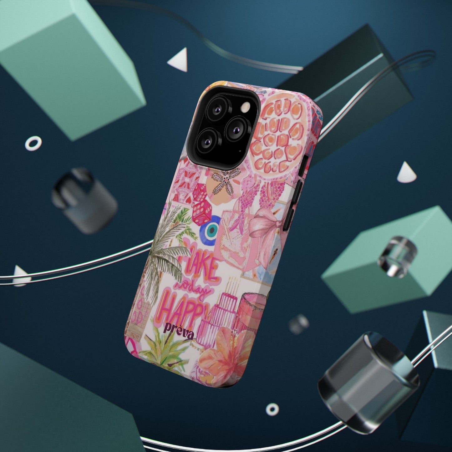 Pink Tropical Collage Phone Case
