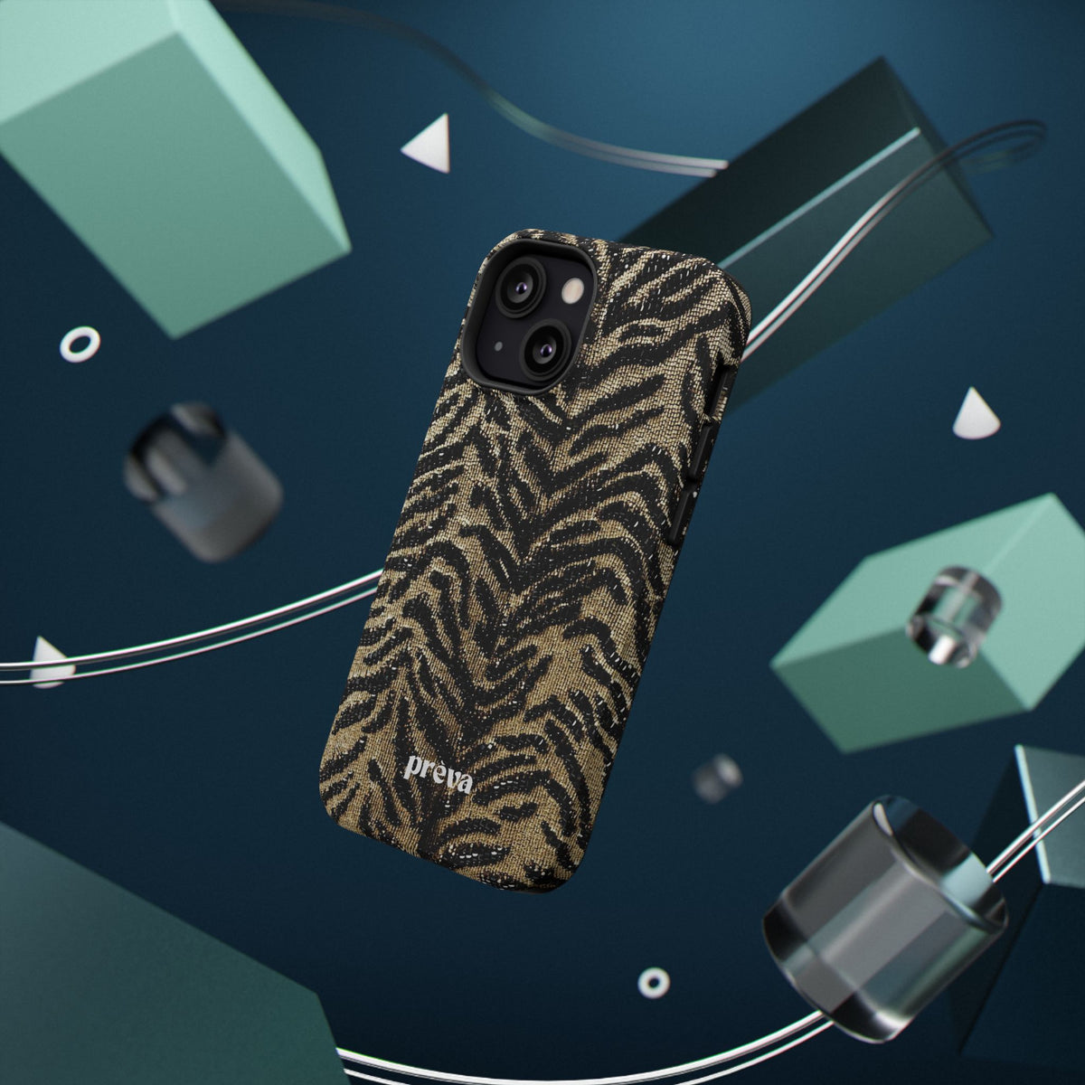 Phone Case — Impact‑Resistant Tiger Print Rug Texture