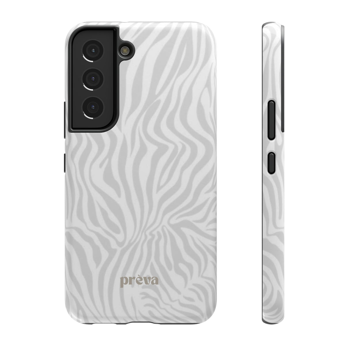 Zebra White Wave Phone Case