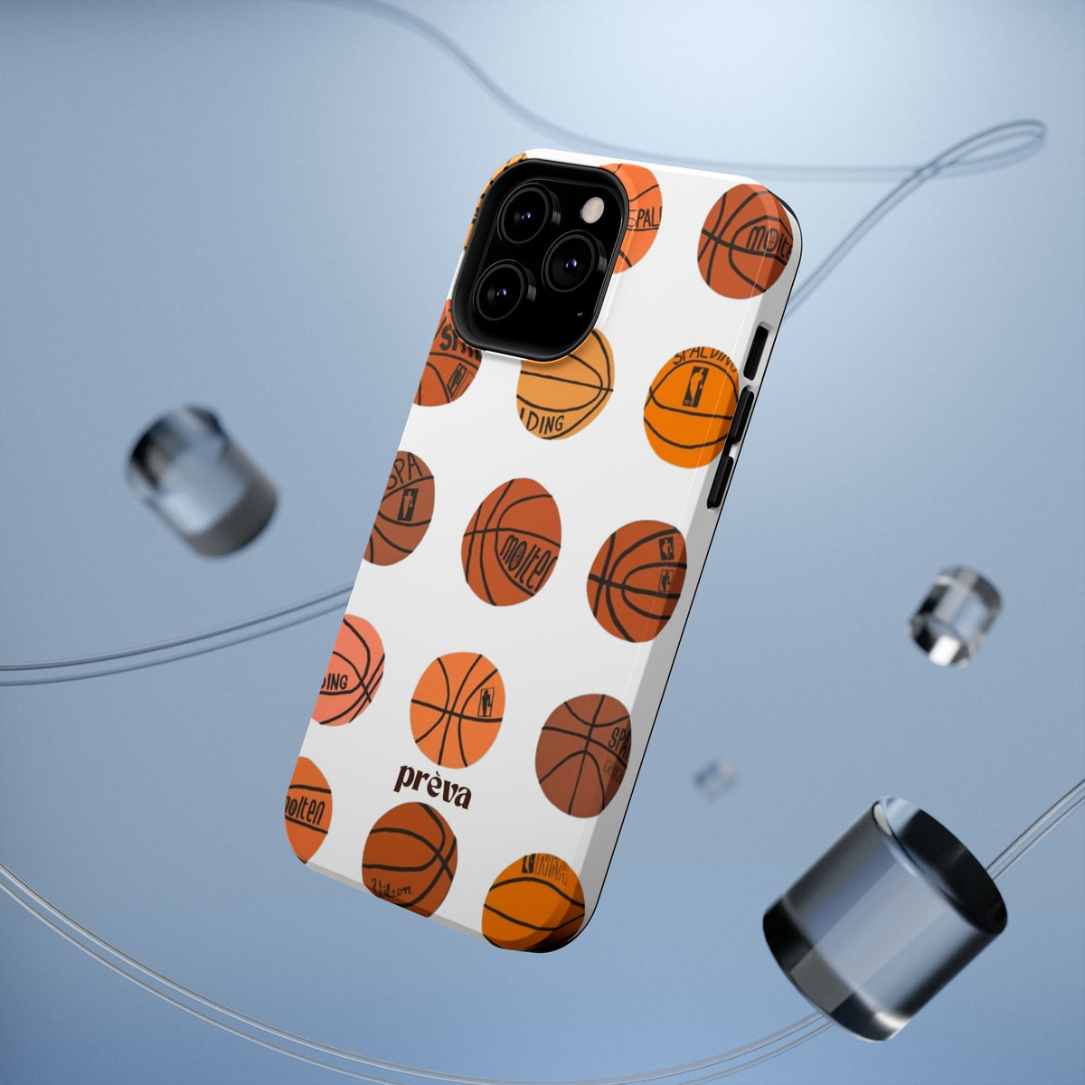 White Basketball Phone Case