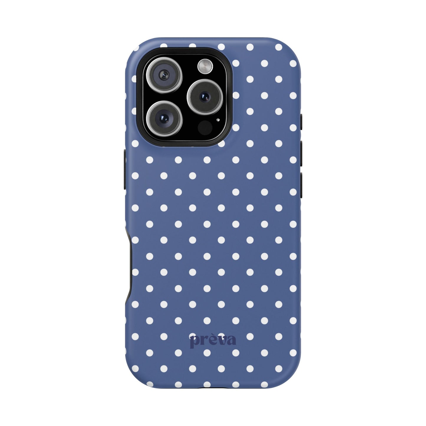 Navy Polka Dot Phone Case