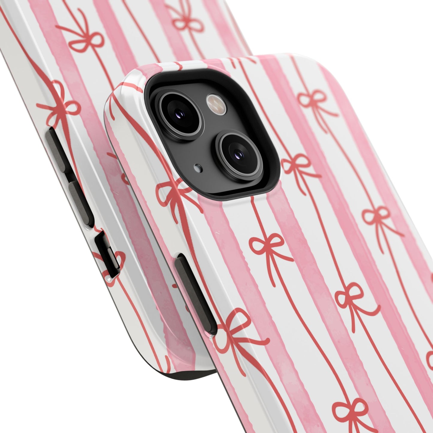 Pink Bow Chain Phone Case