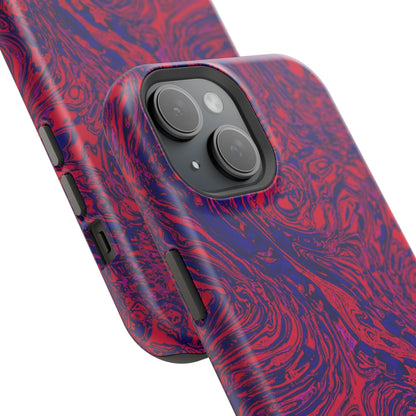 Marbled Red & Purple Impact Phone Case