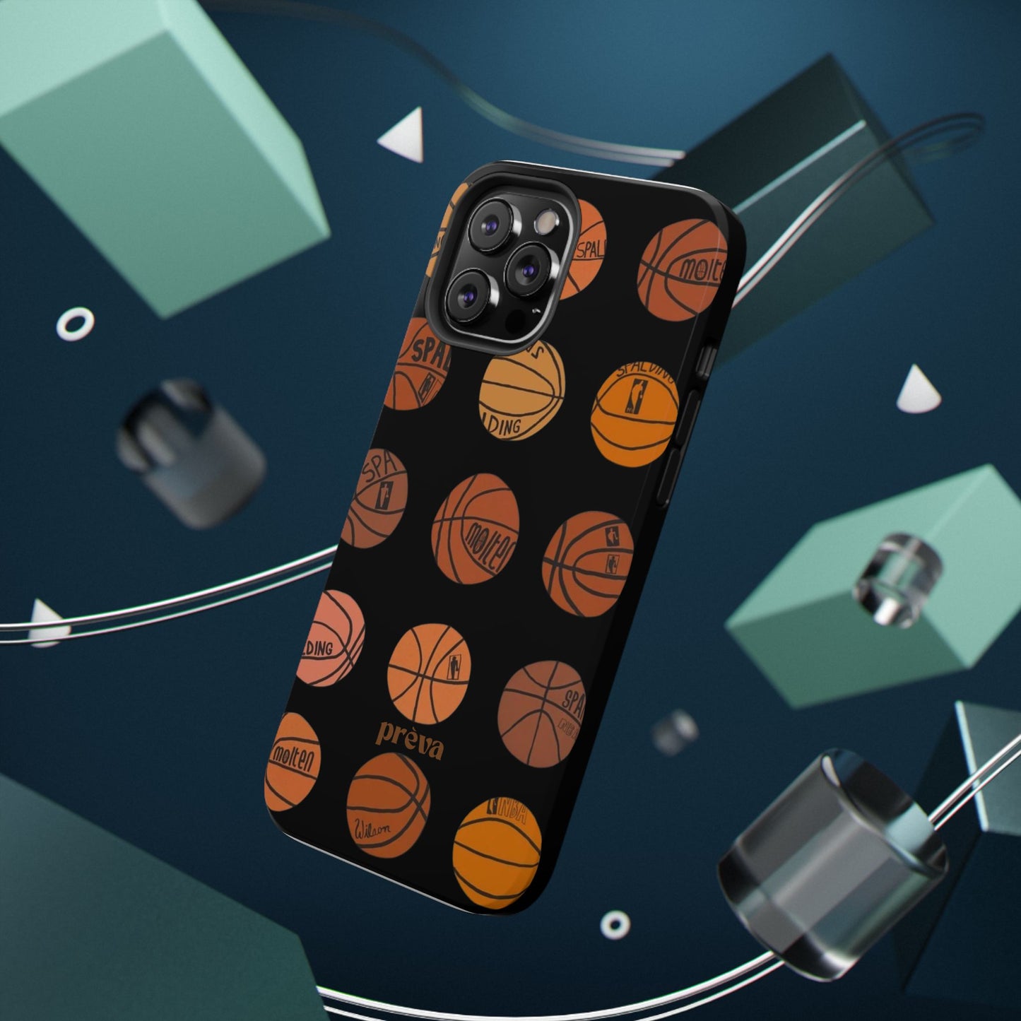 Black Basketball Phone Case