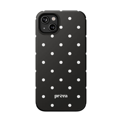 Black with White Polka Dots Phone Case