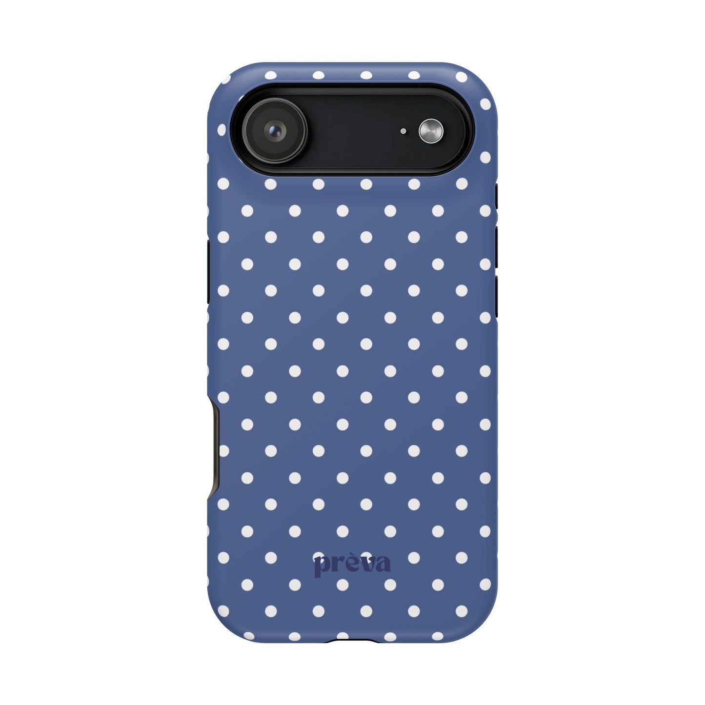 Navy Polka Dot Phone Case