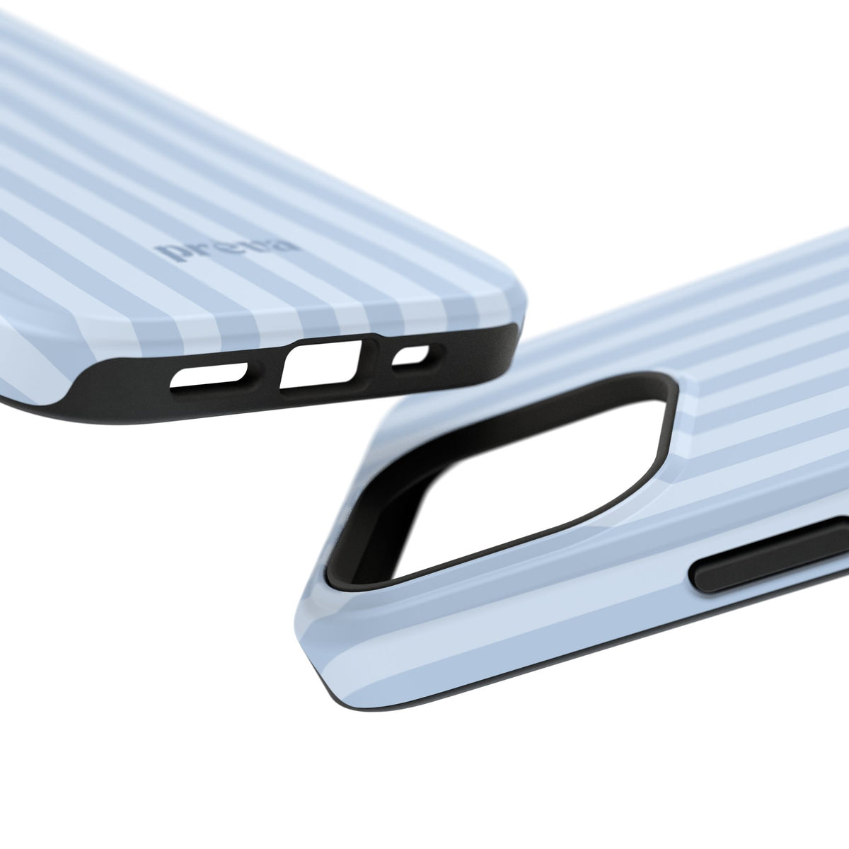 Pastel Blue Stripes Phone Case