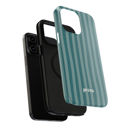 Striped Teal Phone Case