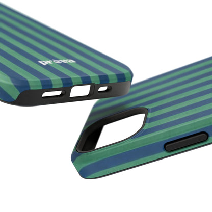 Green & Blue Stripes Phone Case
