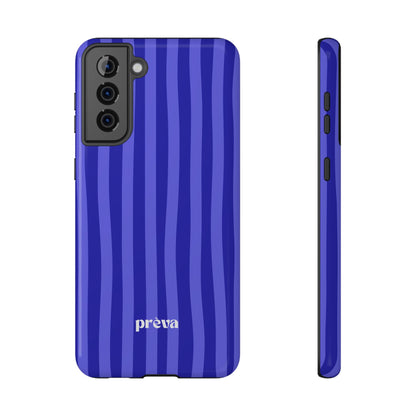 Neon Blue Stripes Phone Case