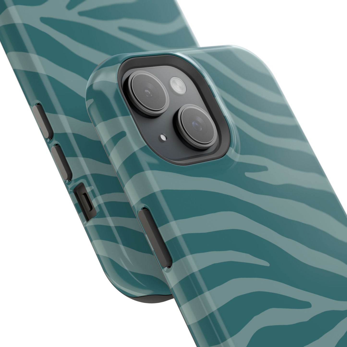 Teal Zebra Phone Case