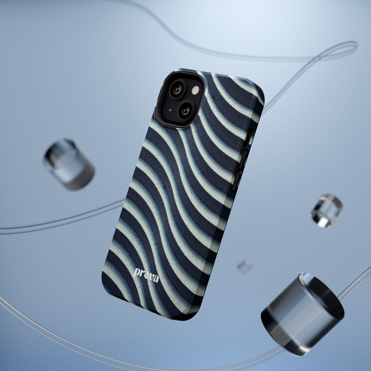 Navy Waves Phone Case