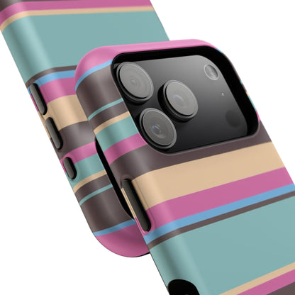 Cocoa Palm Stripes Phone Case