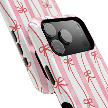 Pink Bow Chain Phone Case