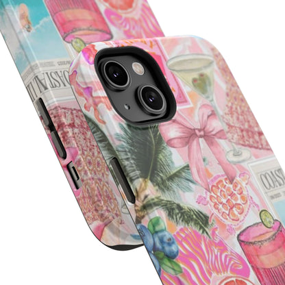 Pink Cocktail Collage Phone Case