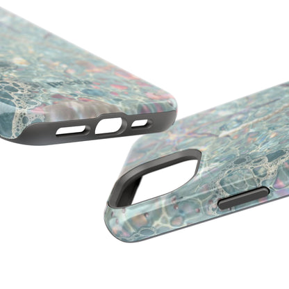 Marbled Seafoam Impact-Resistant Phone Case