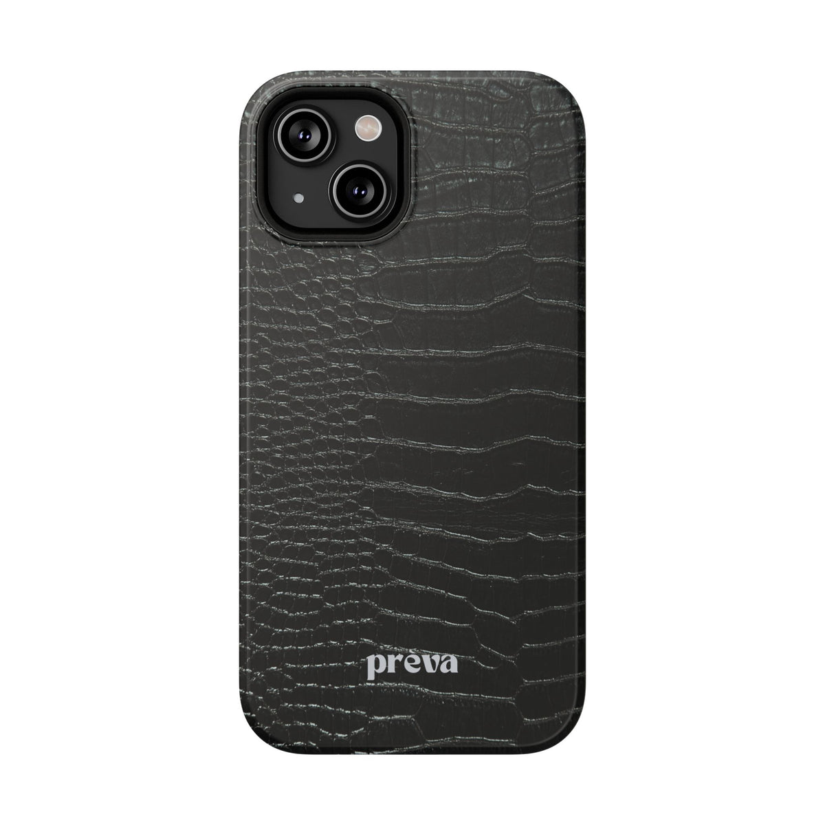 Black Croc Phone Case