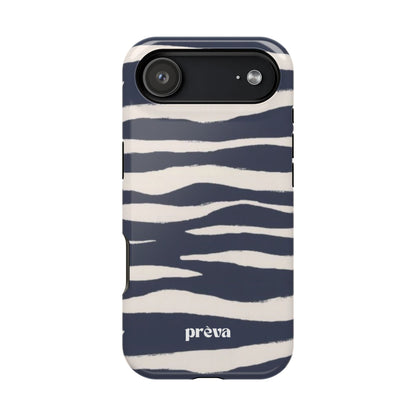 Navy & Cream Zebra Phone Case