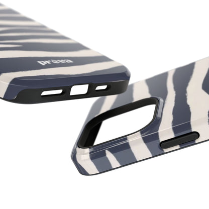 Navy & Cream Zebra Phone Case