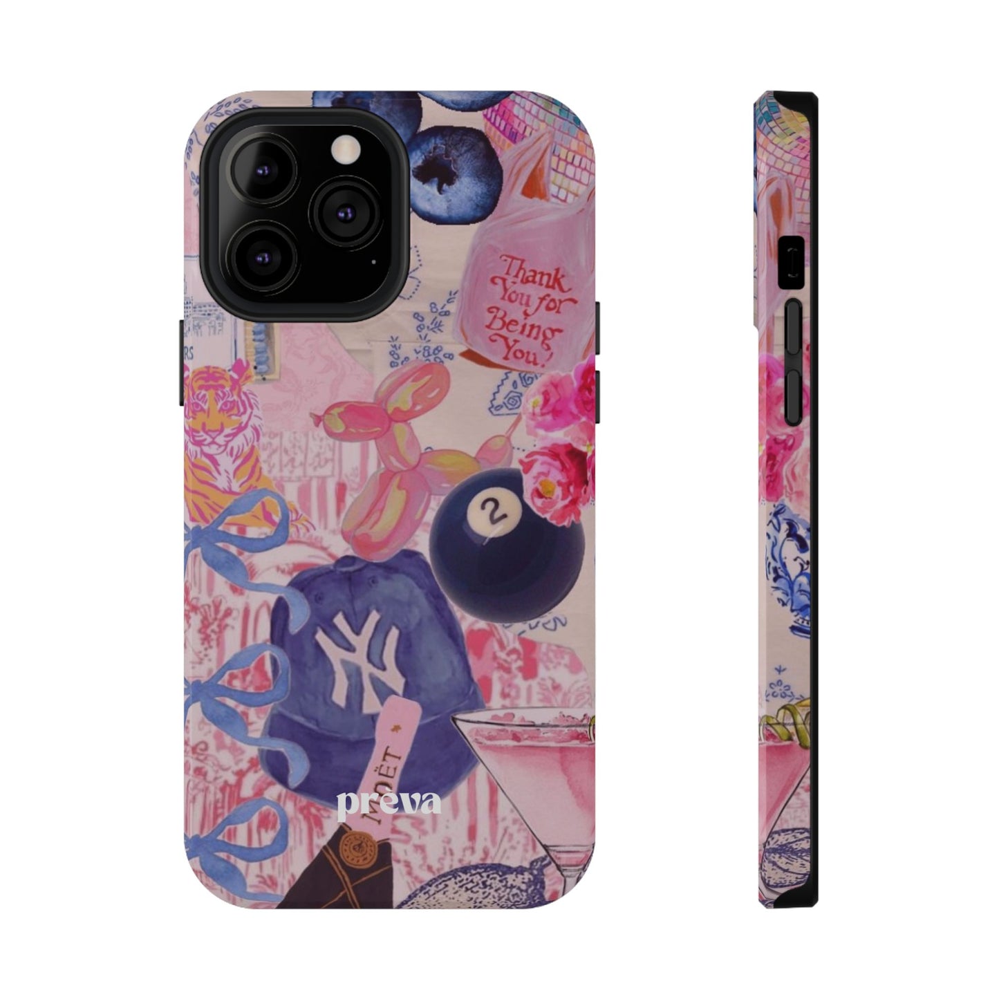 Retro 8 Ball Collage Phone Case