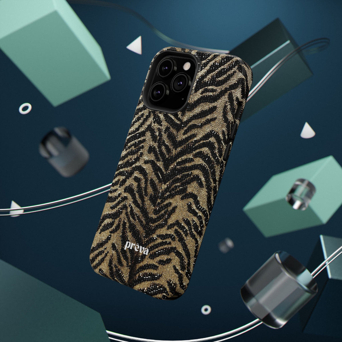 Phone Case — Impact‑Resistant Tiger Print Rug Texture
