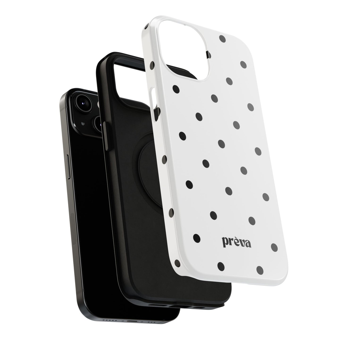 B&W polka dots Phone Case