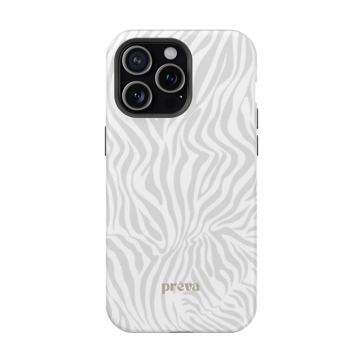 Zebra White Wave Phone Case