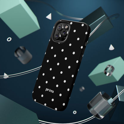 Black with White Polka Dots Phone Case