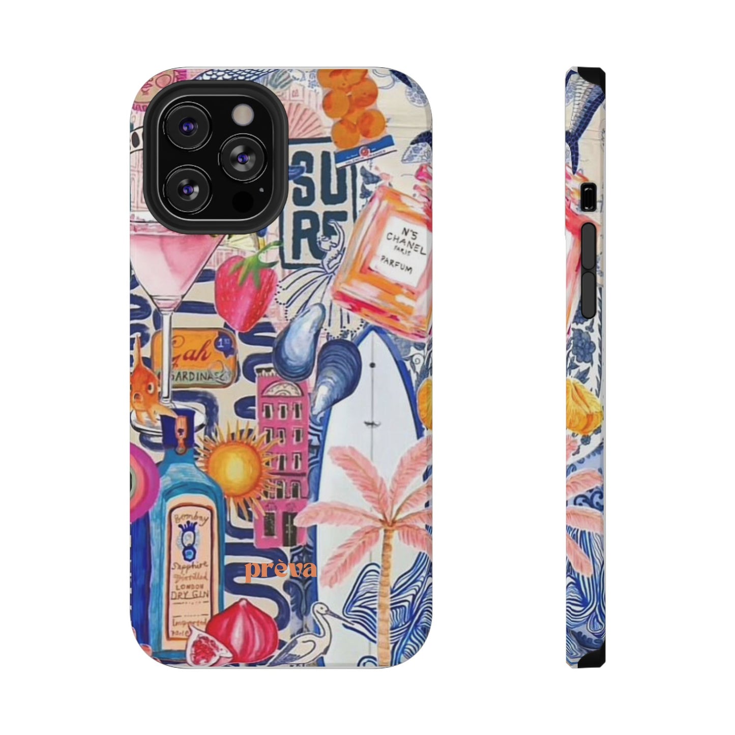 Tropical Beach Collage Phone Case
