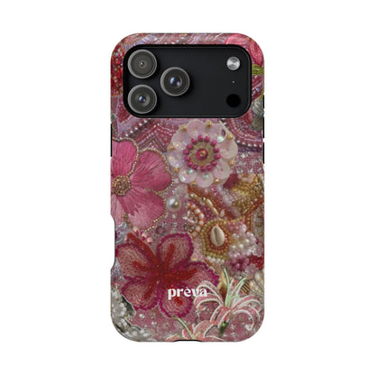 Floral Embroidery Phone Case
