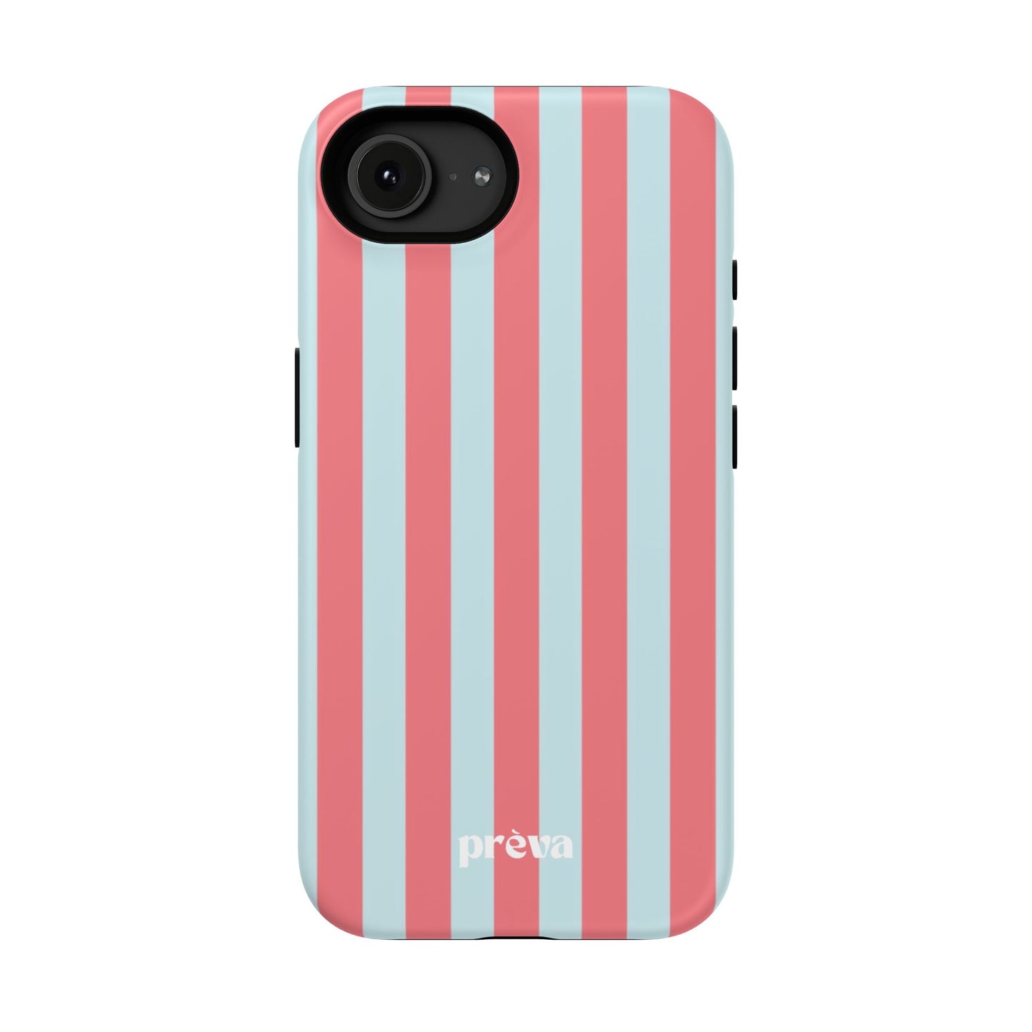 Coral & Teal Stripes Phone Case