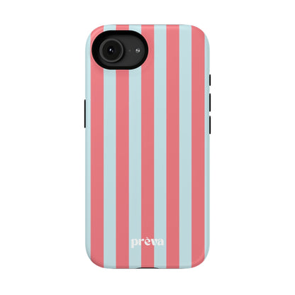 Coral & Teal Stripes Phone Case