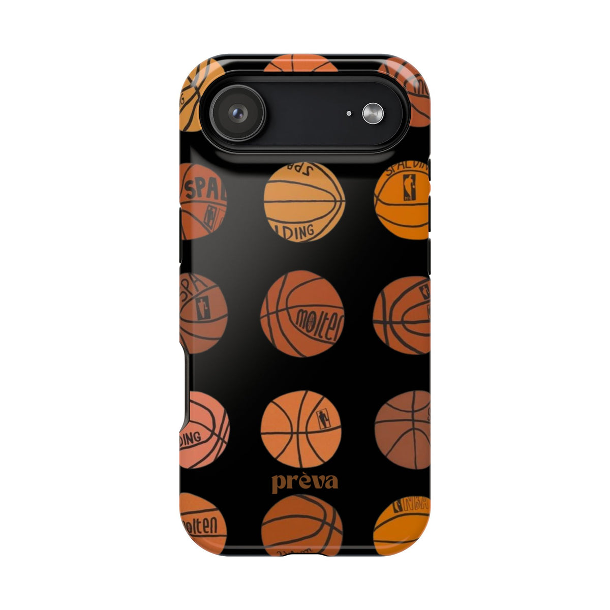 Black Basketball Phone Case