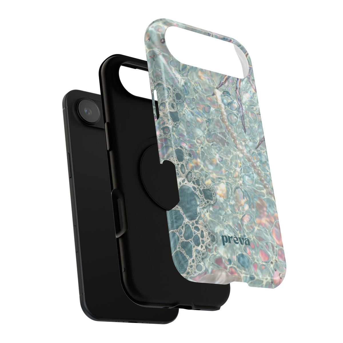 Marbled Seafoam Impact-Resistant Phone Case
