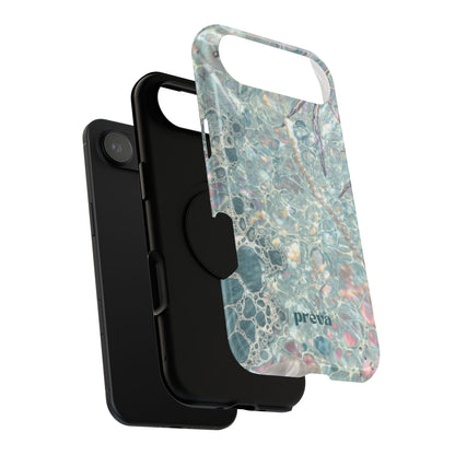 Marbled Seafoam Impact-Resistant Phone Case