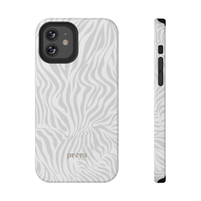 Zebra White Wave Phone Case