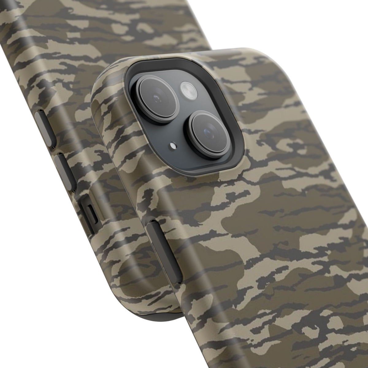Camo Impact-Resistant Phone Case — Military Green Rugged Protection