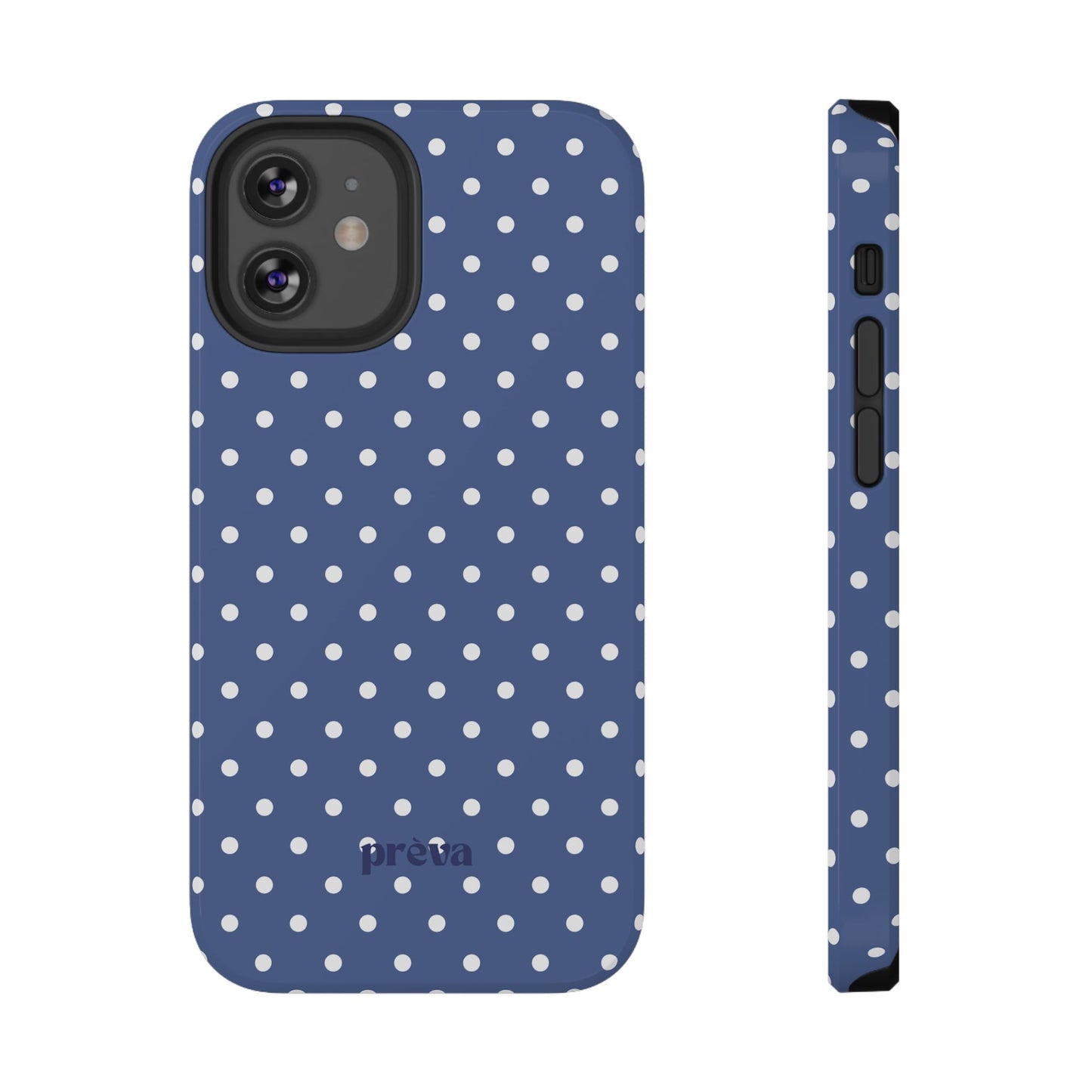 Navy Polka Dot Phone Case