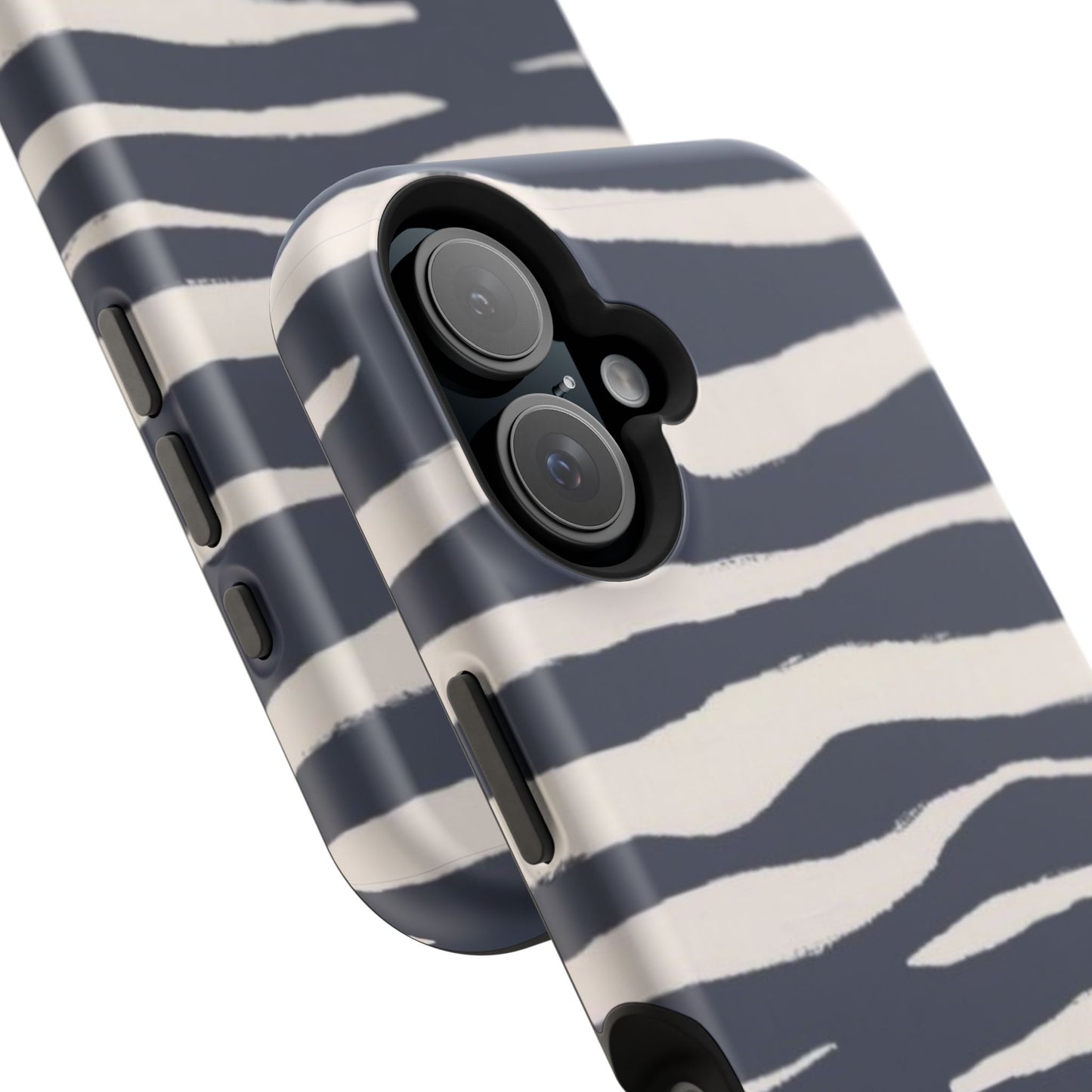 Navy & Cream Zebra Phone Case