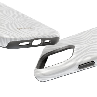 Zebra White Wave Phone Case