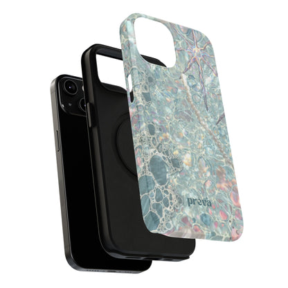 Marbled Seafoam Impact-Resistant Phone Case