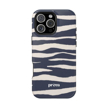 Navy & Cream Zebra Phone Case